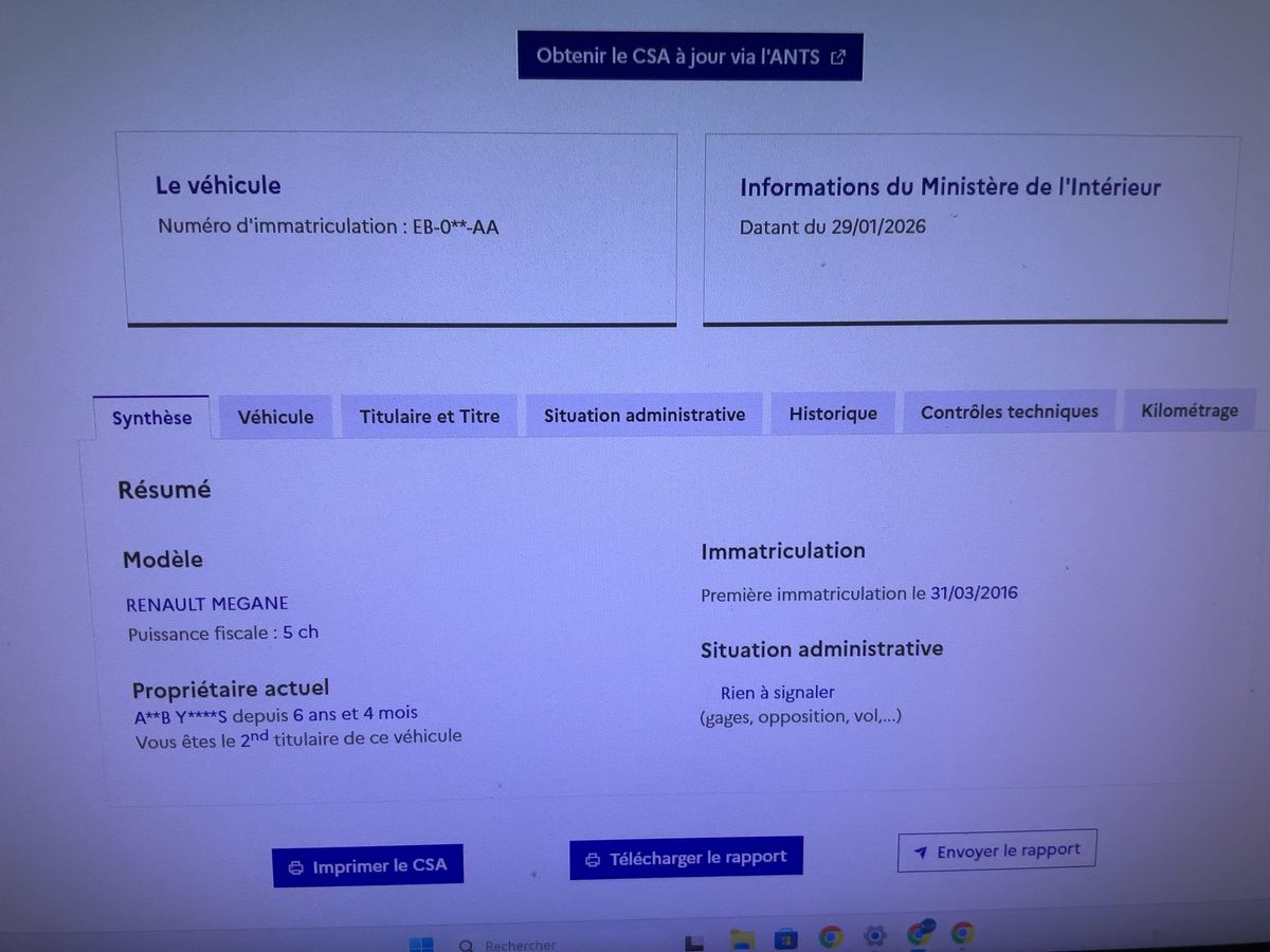 Renault Megane d'occasion