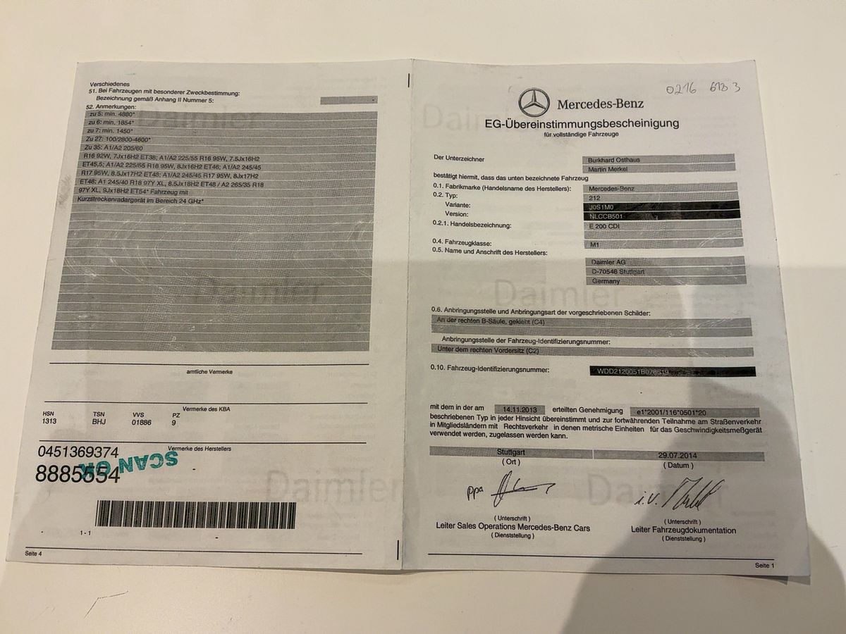Mercedes-Benz E-Klasse d'occasion