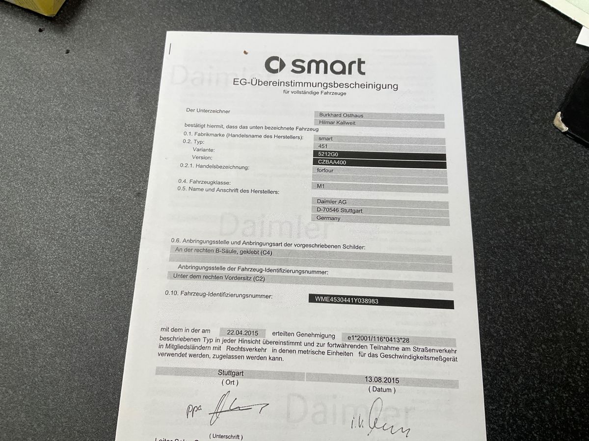 Smart forfour d'occasion