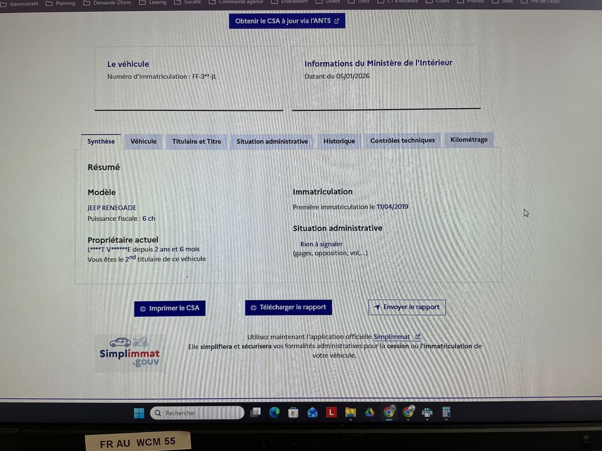 Jeep Renegade d'occasion