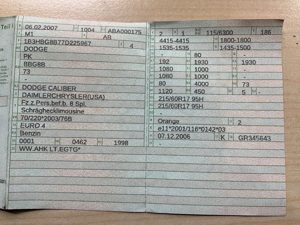 Dodge Caliber d'occasion