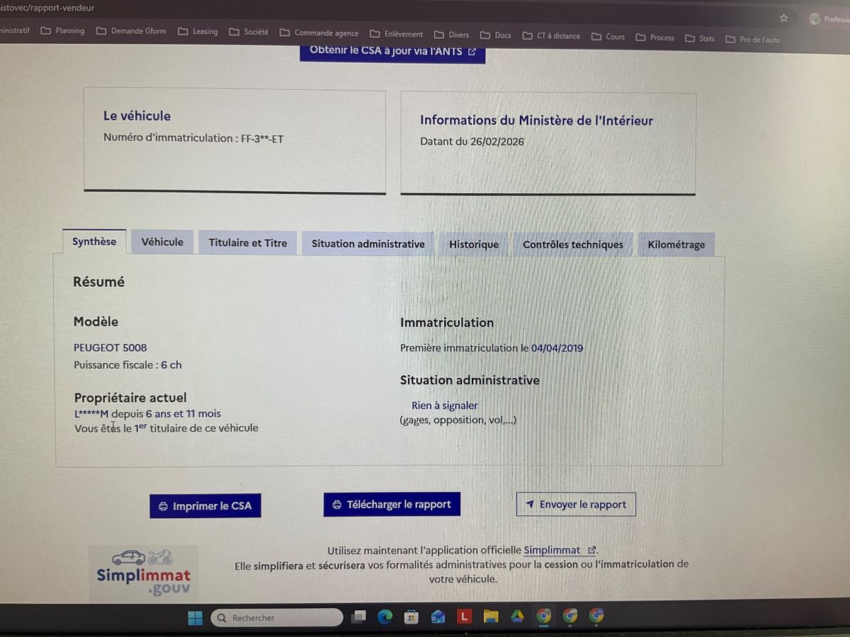 Peugeot 5008 d'occasion