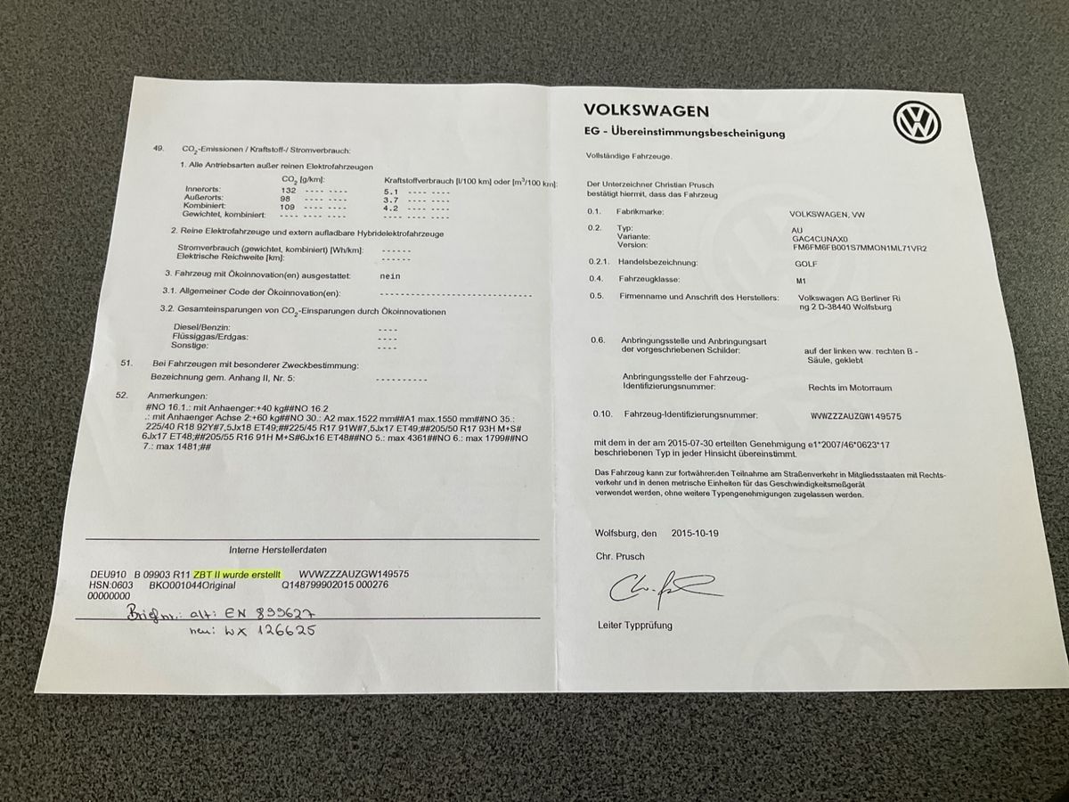 Volkswagen Golf VII 2.0 TDI GTD BlueMotion Tech