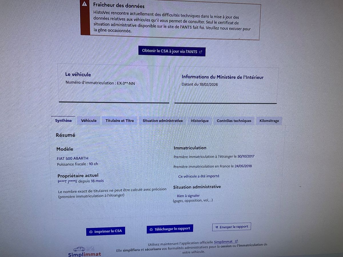 Abarth 595 d'occasion