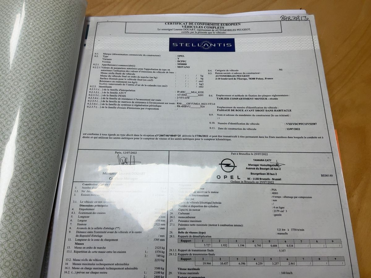 Opel Movano 2.2 CDTI HKa L3H2 3,5t Edition verstärkt