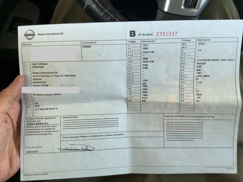 Nissan NV200 Evalia 1.5 dCi Comfort — zdjęcie 16