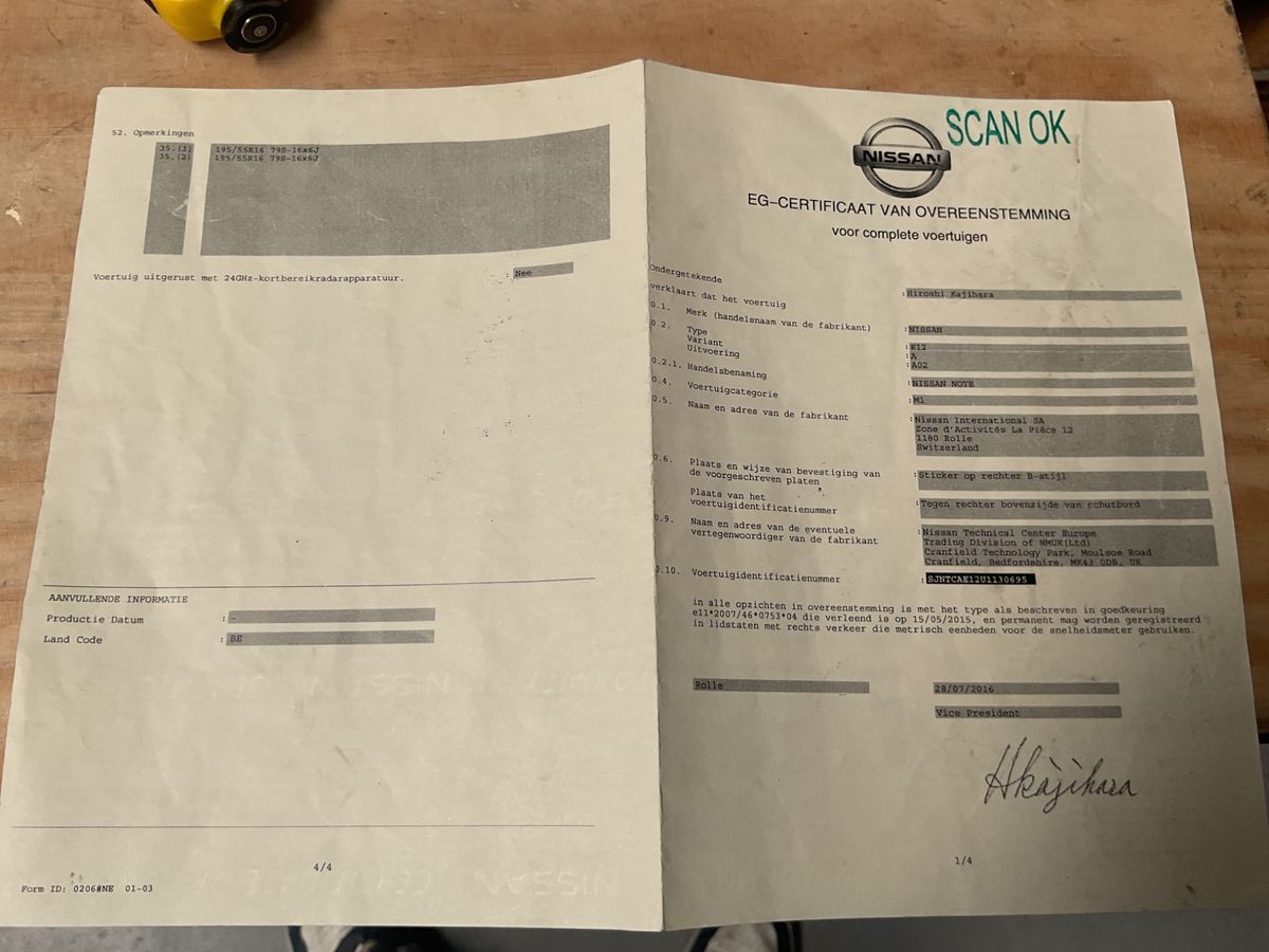 Nissan Note d'occasion