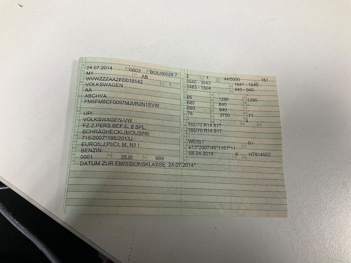 Volkswagen up! 1.0 Move up! BlueMotion Tech