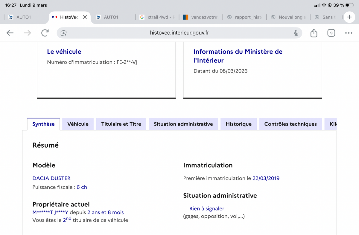 Dacia Duster d'occasion