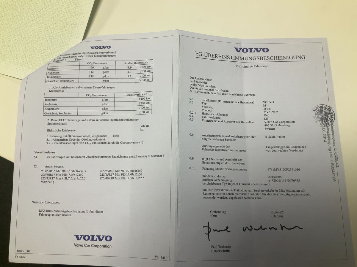 Volvo V40 d'occasion