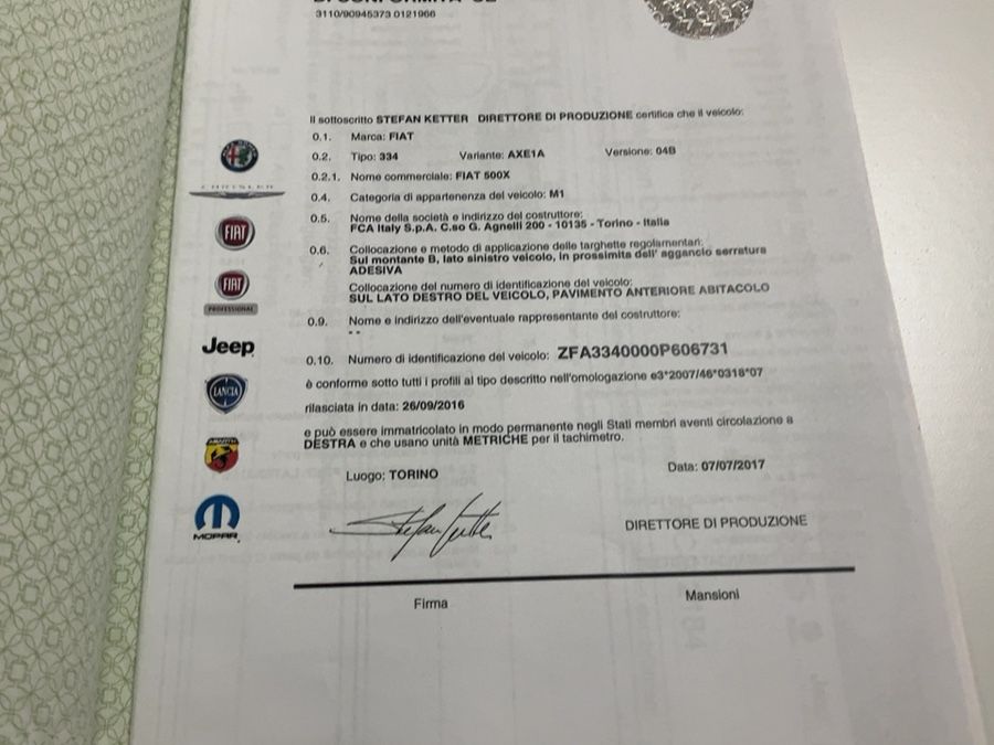 Fiat 500X d'occasion