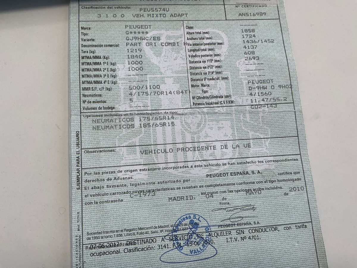 Peugeot Partner 1.6 HDi Origin