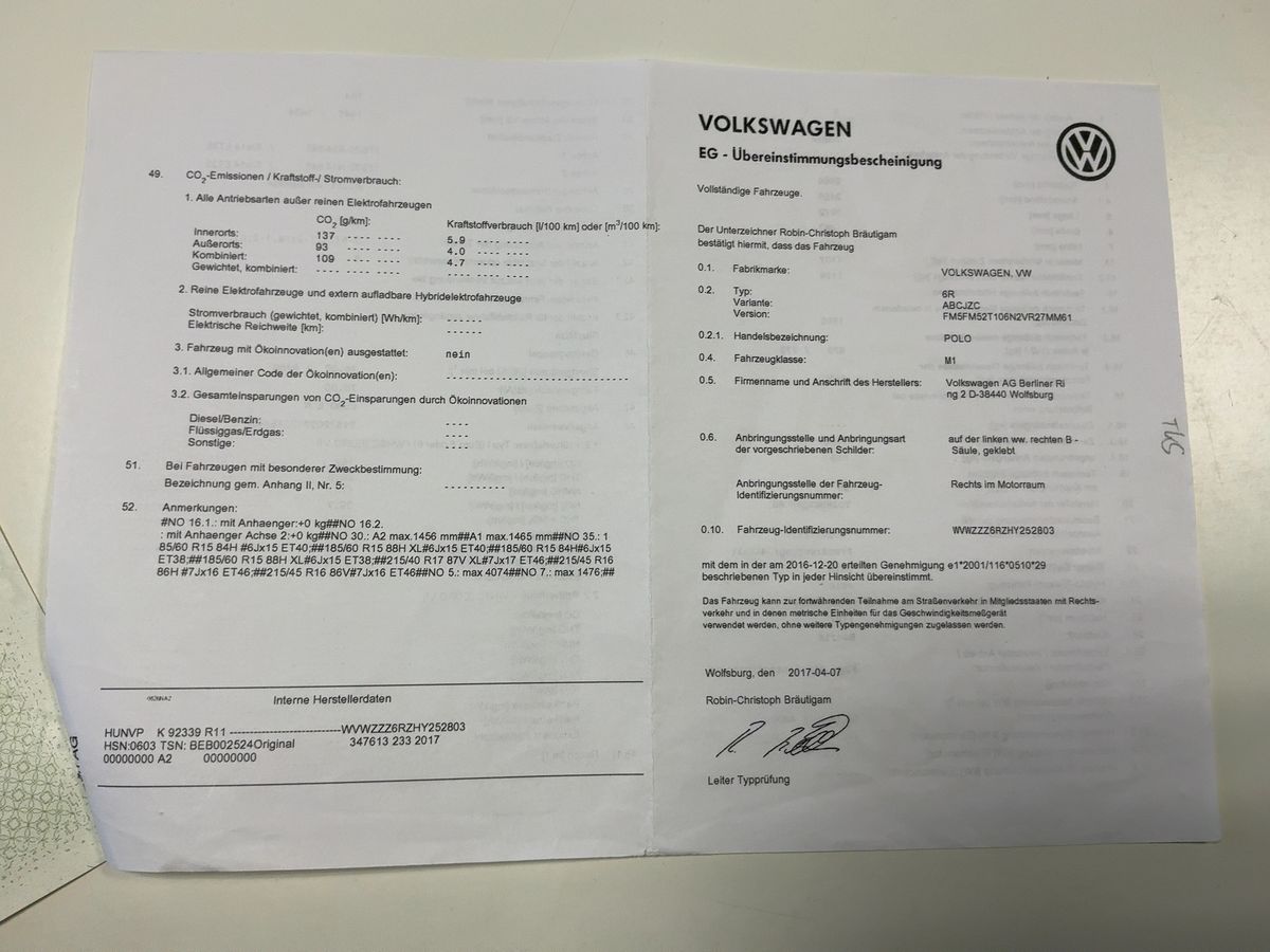 Volkswagen Polo 1.2 TSI Allstar BlueMotion Tech