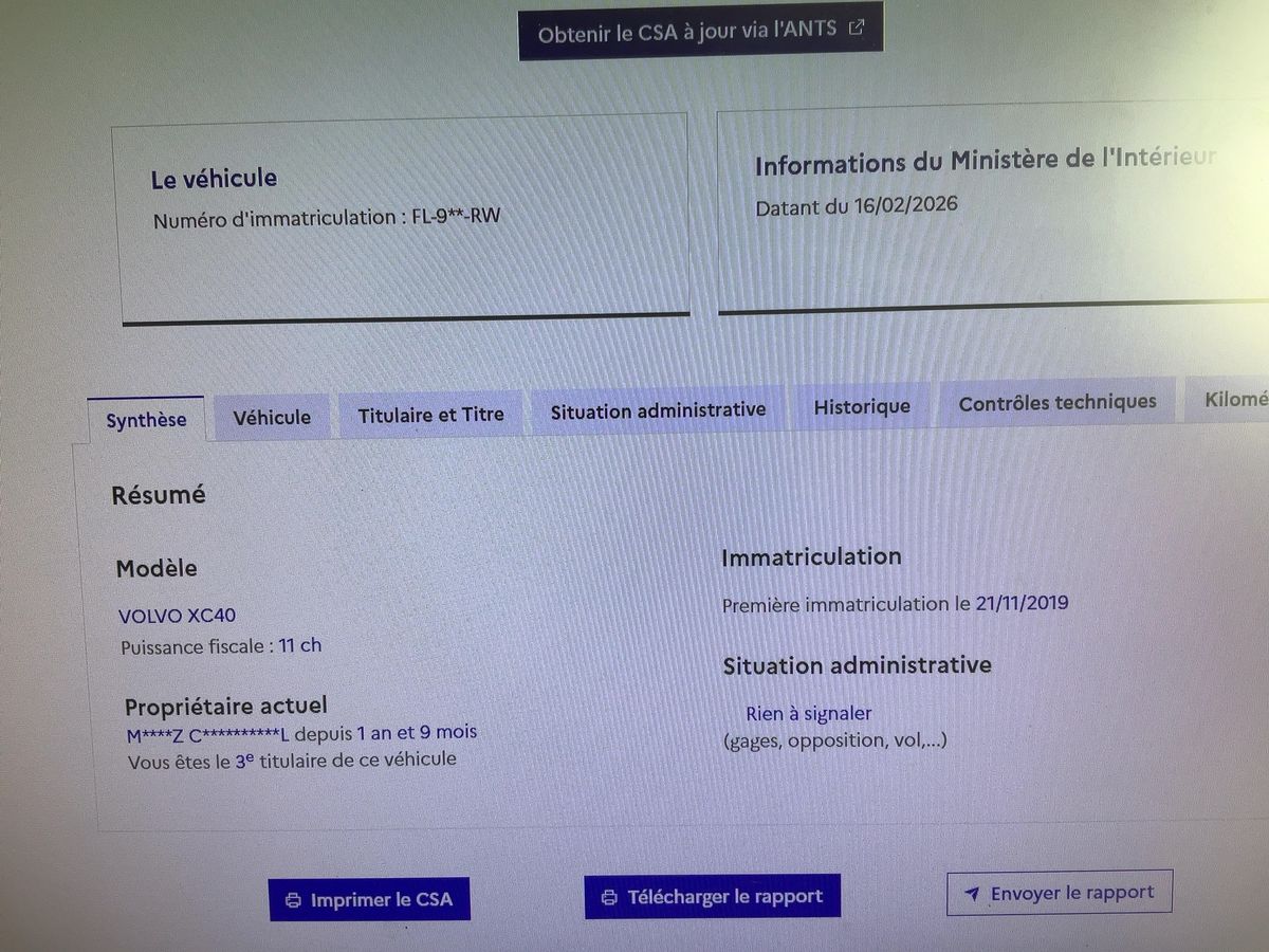 Volvo XC40 d'occasion