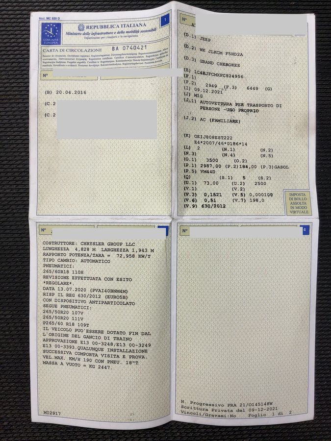 Jeep Grand d'occasion