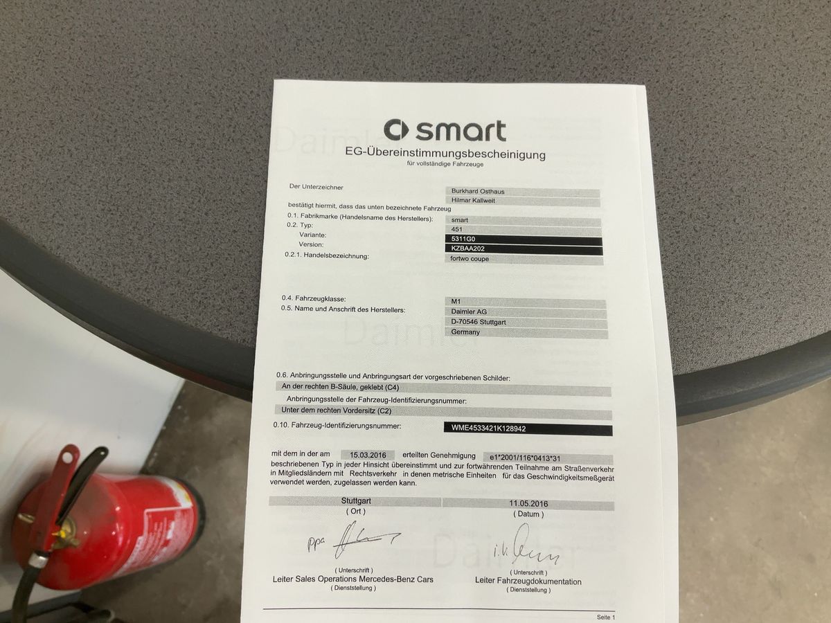 Smart fortwo d'occasion