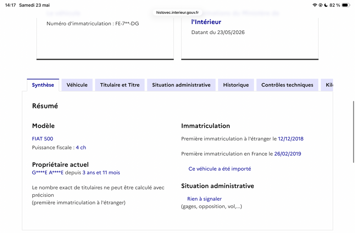 Fiat 500 d'occasion