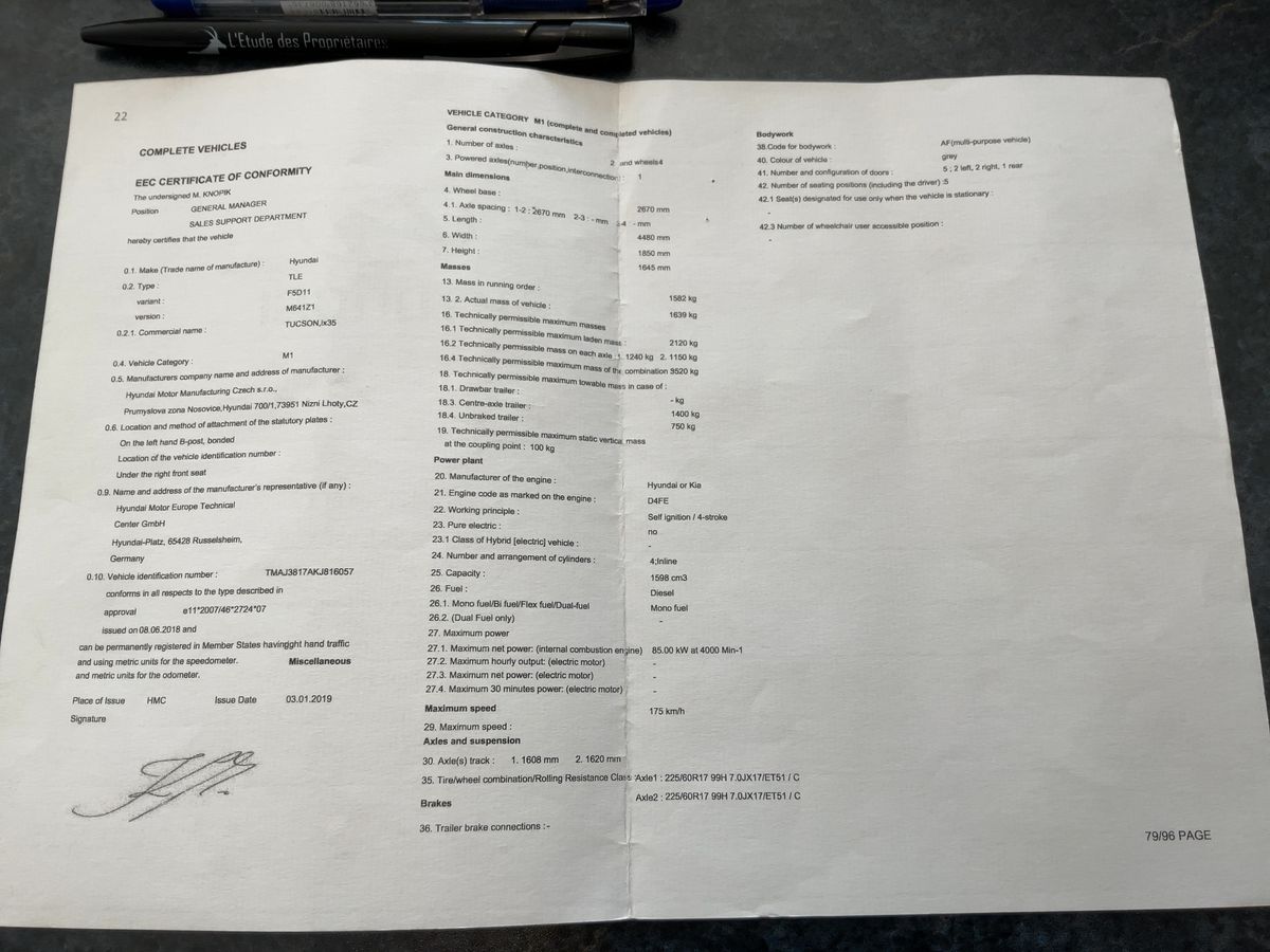 Hyundai Tucson d'occasion