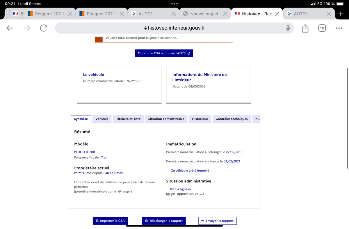 Peugeot 308 d'occasion