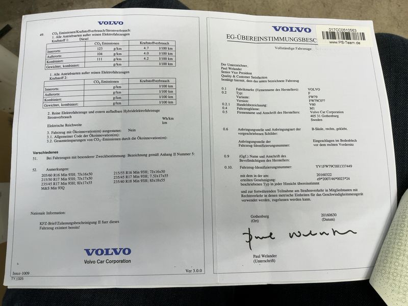 Volvo V60 2.0 D3 Linje Business 2016 – снимка 21