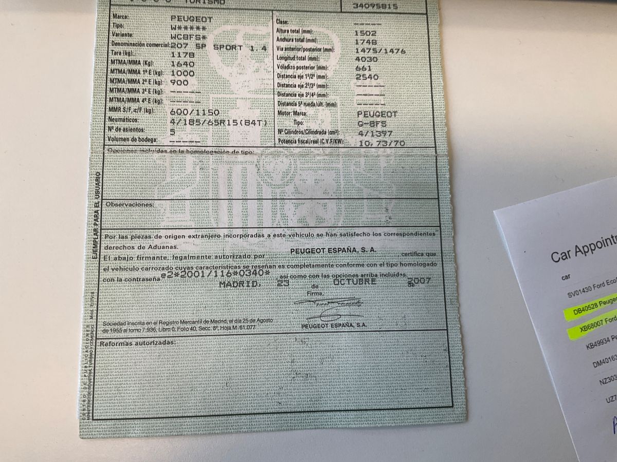 Peugeot 207 1.4 VTi Sport