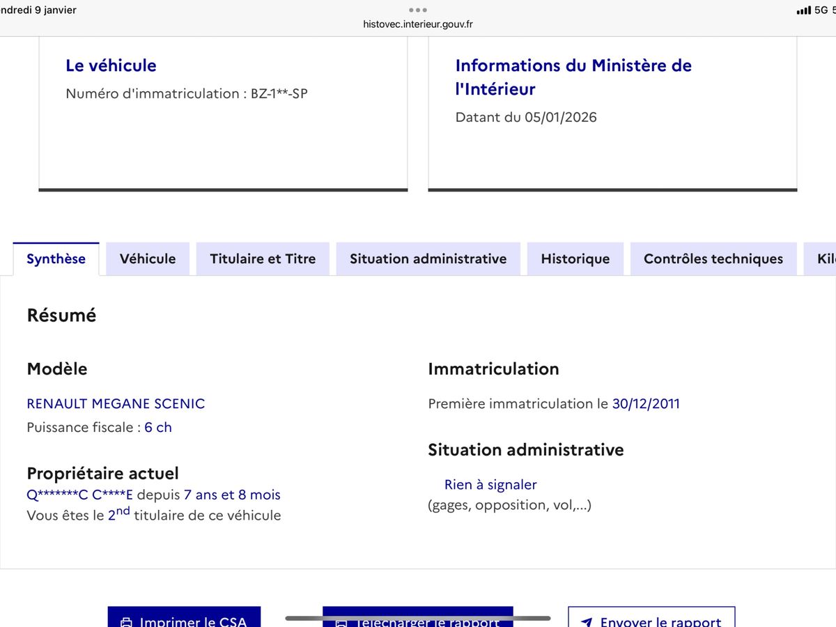 Renault Scenic d'occasion