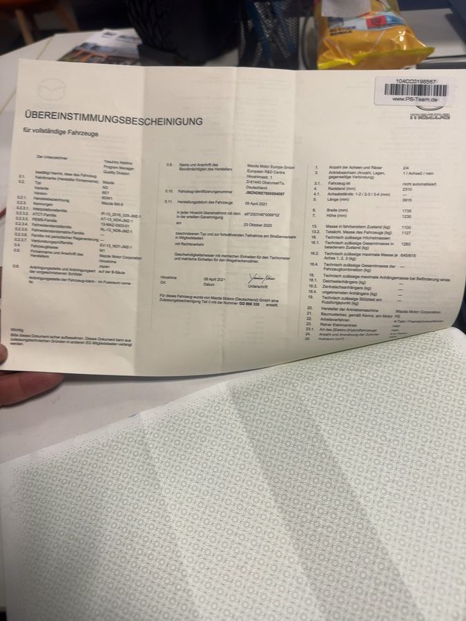 Mazda MX-5 2.0 Skyactiv G Ad'vantage Design