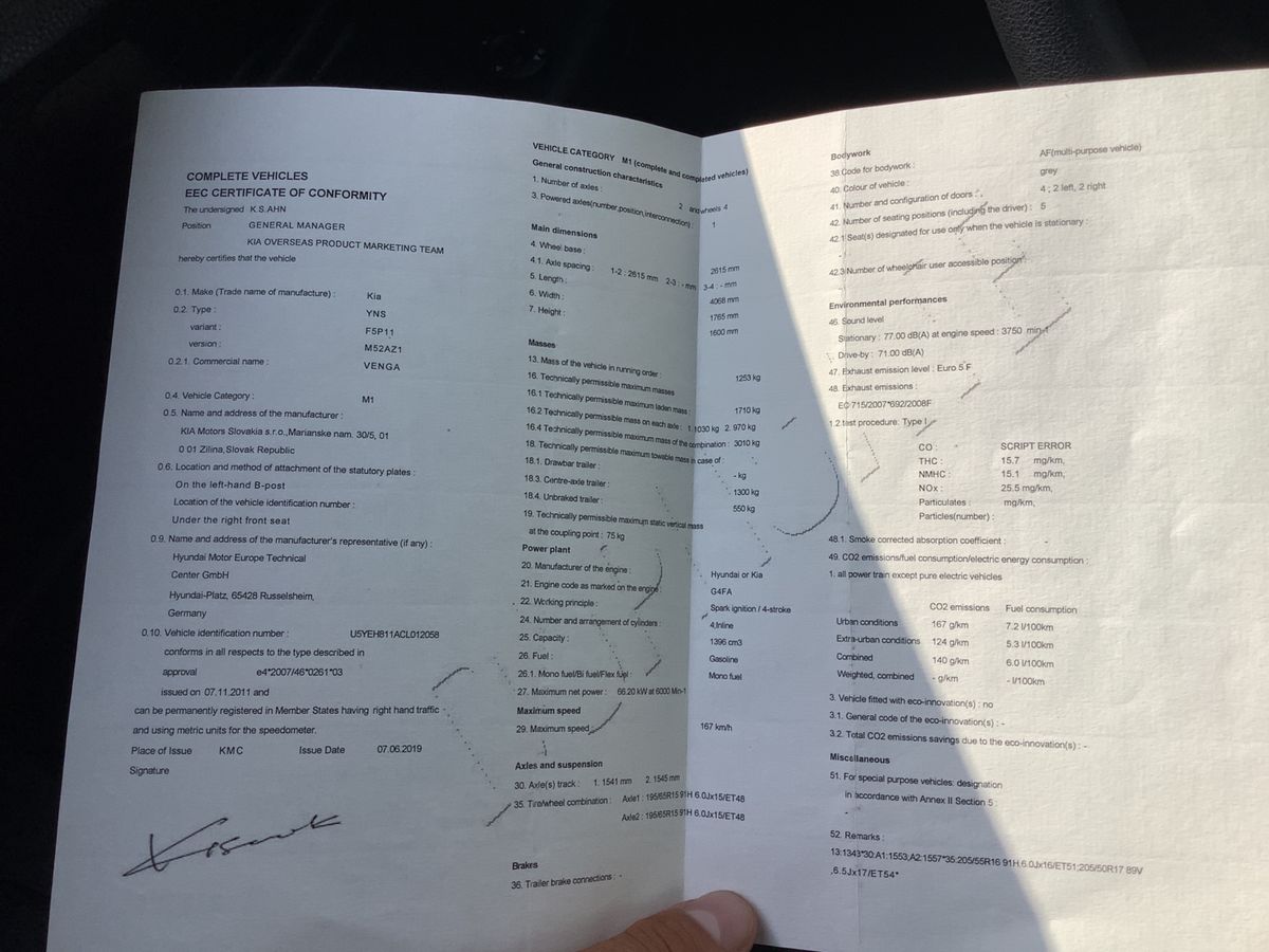 Kia Venga 1.4 Basic
