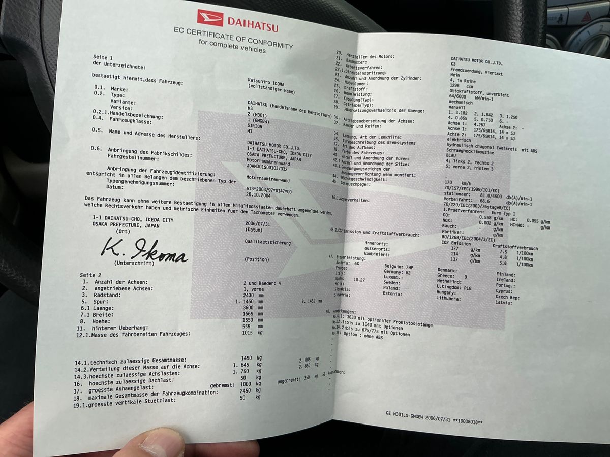 Daihatsu Sirion d'occasion