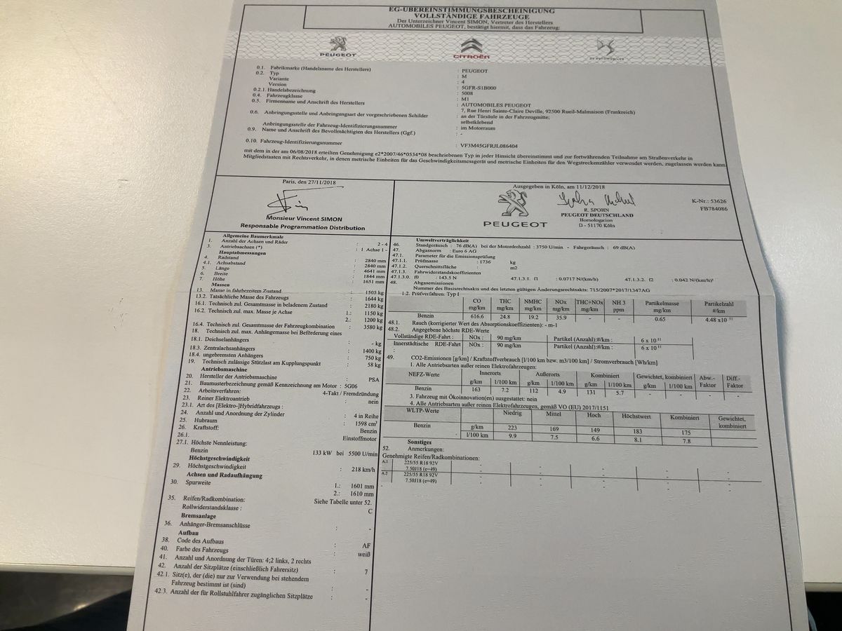 Peugeot 5008 d'occasion