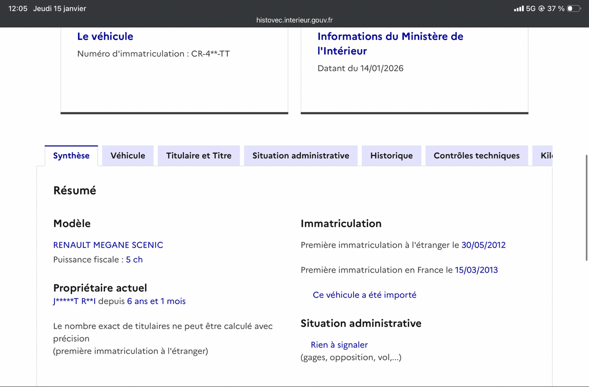 Renault Scenic d'occasion