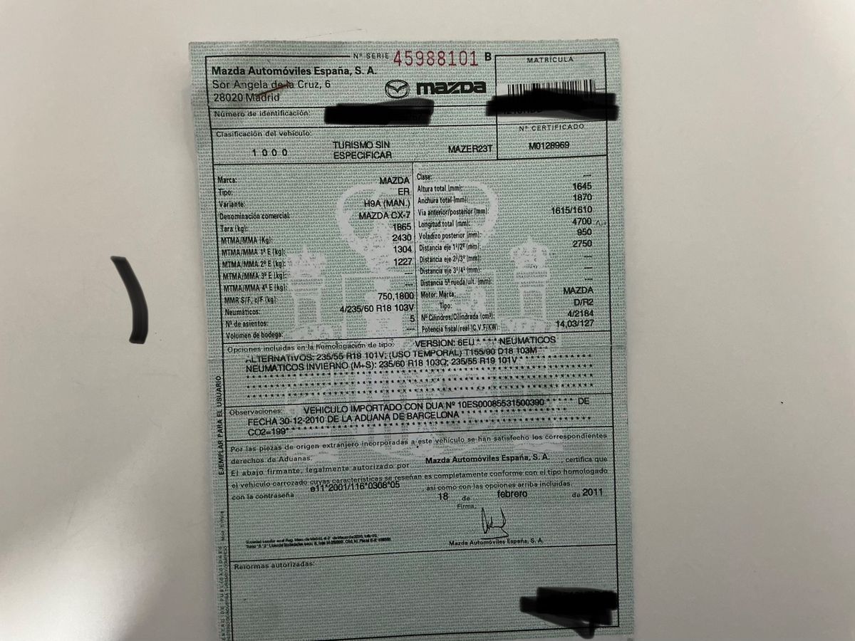 Mazda CX-7 d'occasion