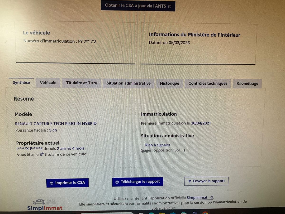 Renault Captur d'occasion