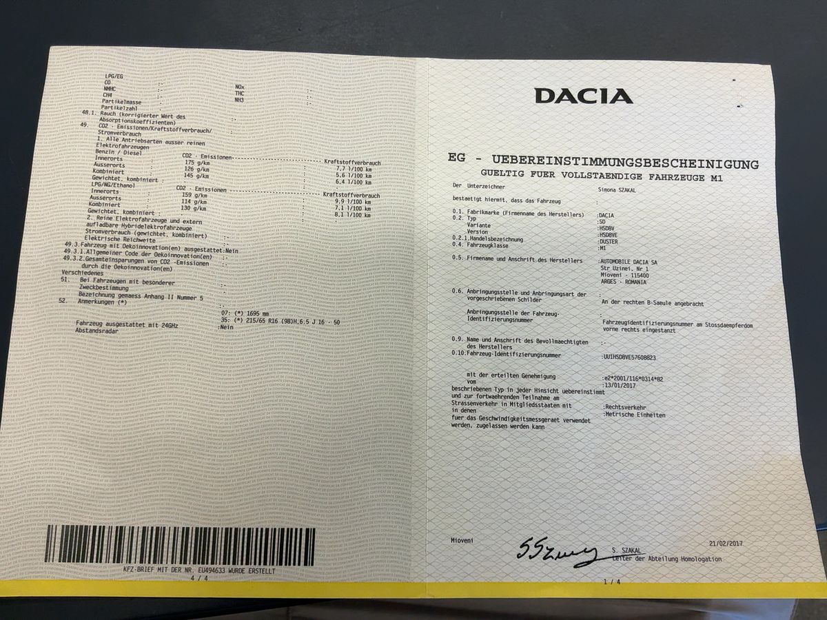 Dacia Duster d'occasion