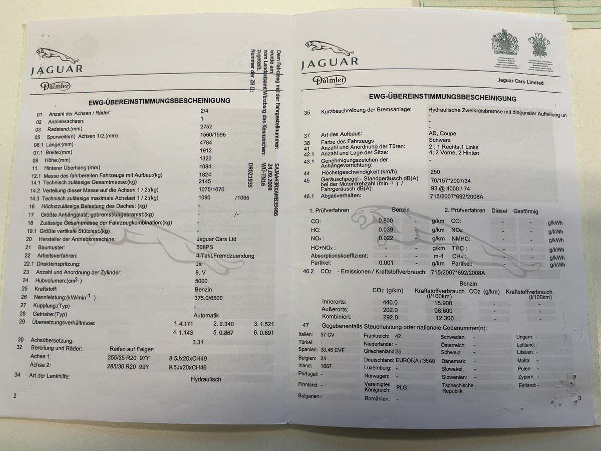 Jaguar XK 5.0 V8 Kompressor XKR