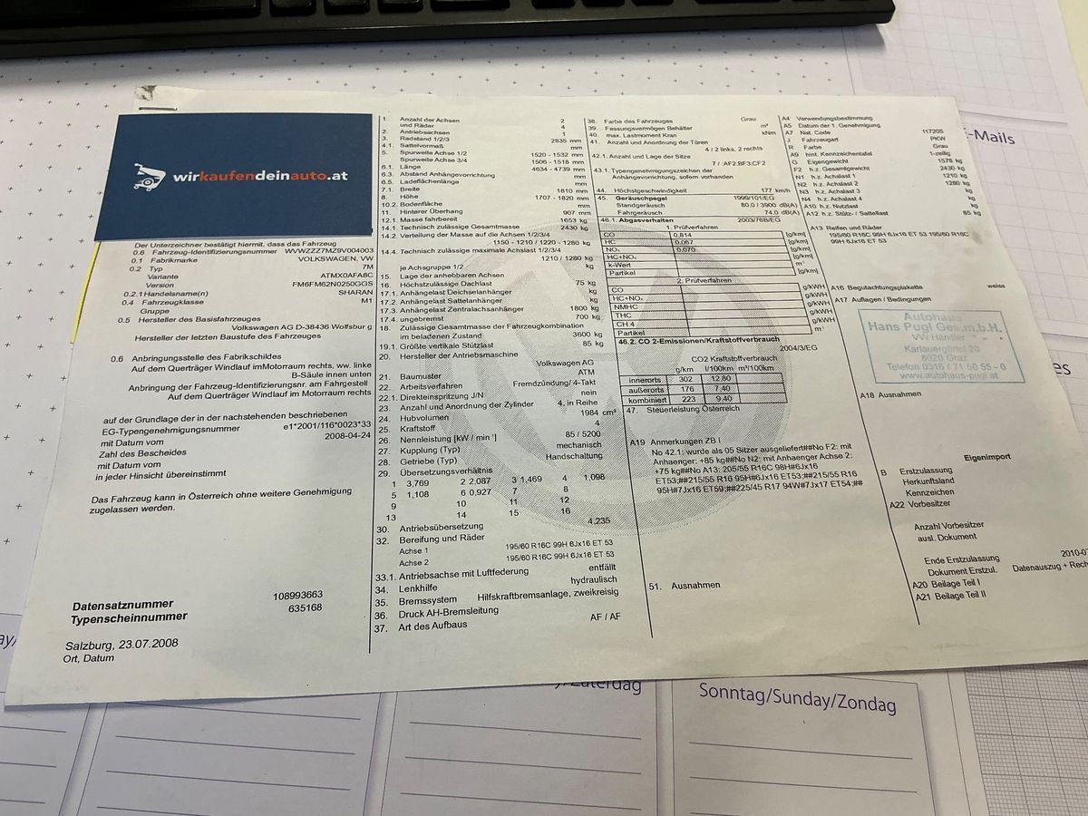 Volkswagen Sharan 2.0