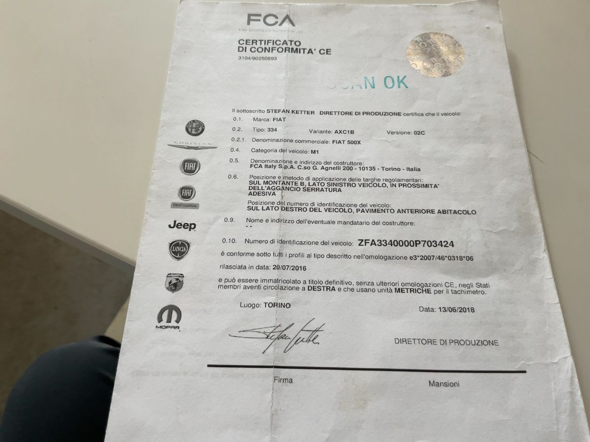 Fiat 500X d'occasion