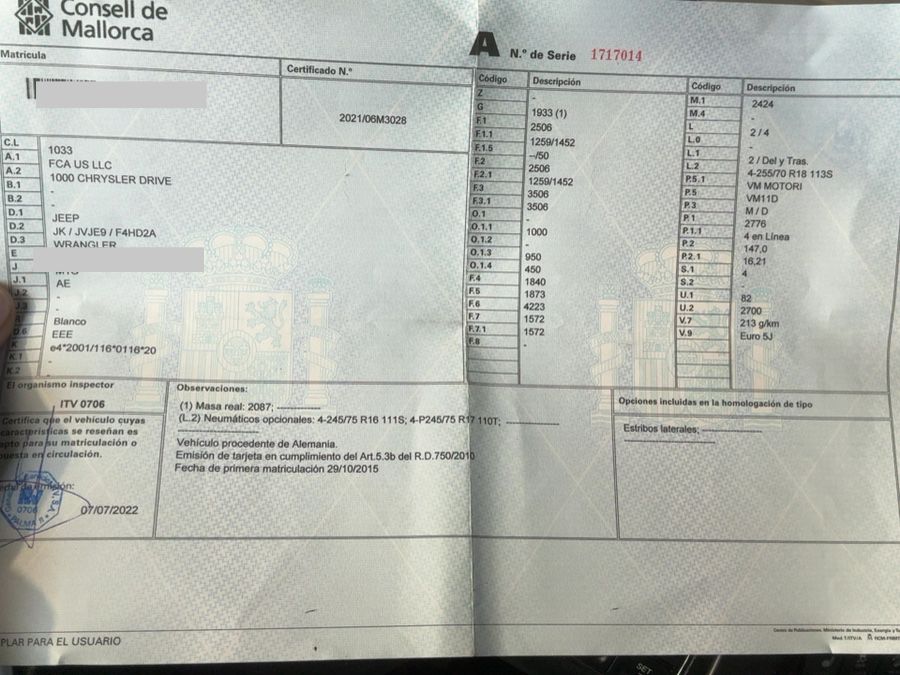 Jeep Wrangler d'occasion