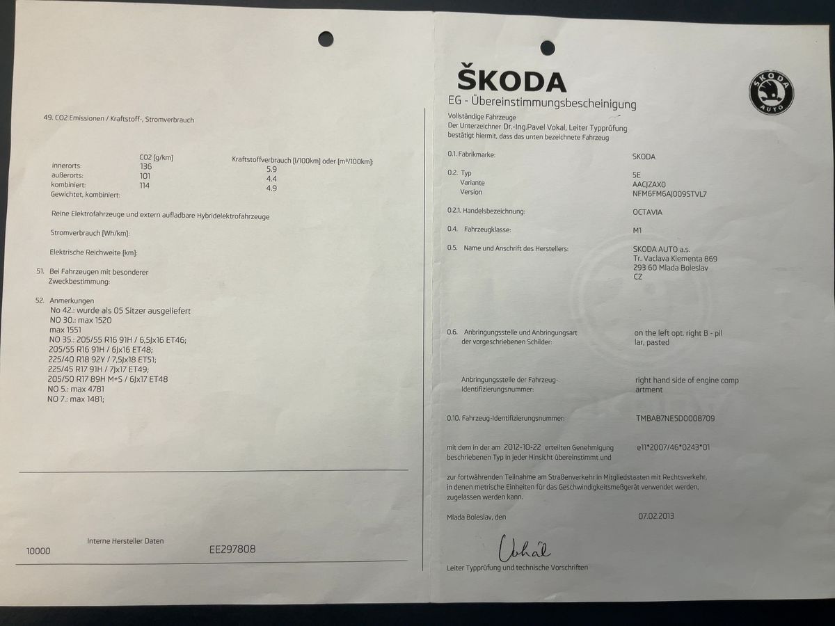 Skoda Octavia 1.2 TSI Ambition