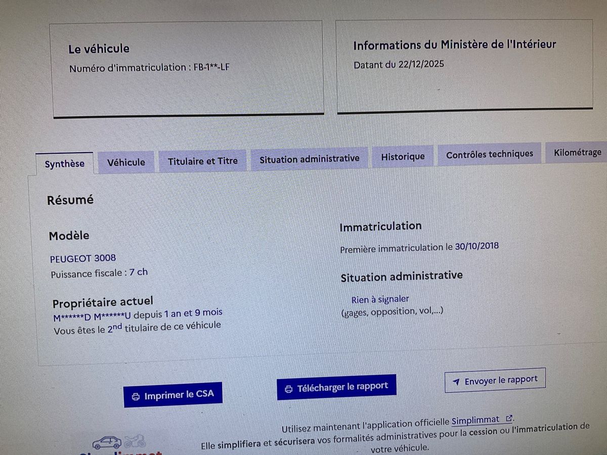 Peugeot 3008 d'occasion