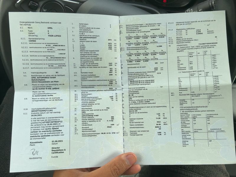 Opel Combo 1.5 CDTI Doppelkabine — zdjęcie 16