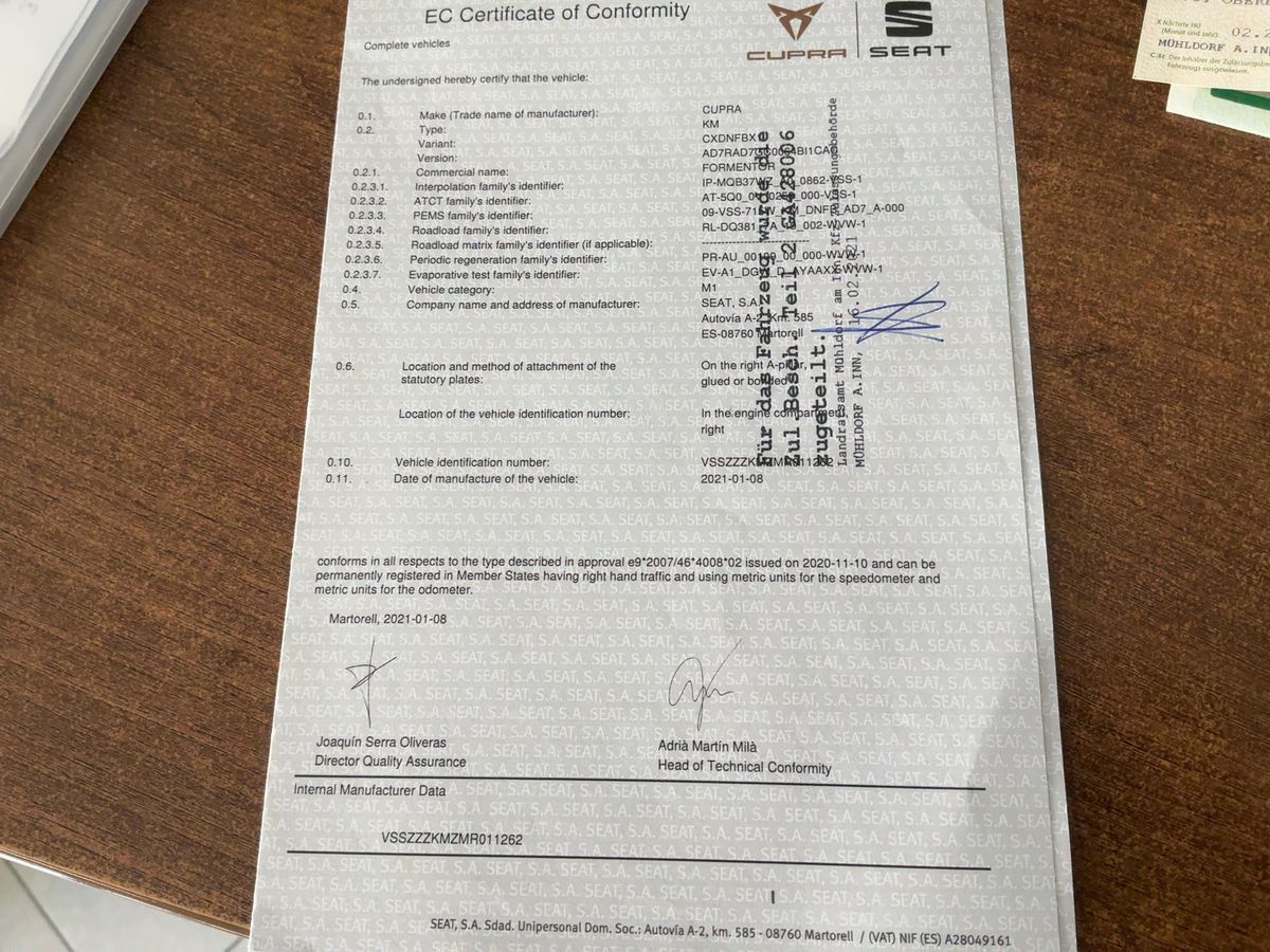 Cupra Formentor d'occasion