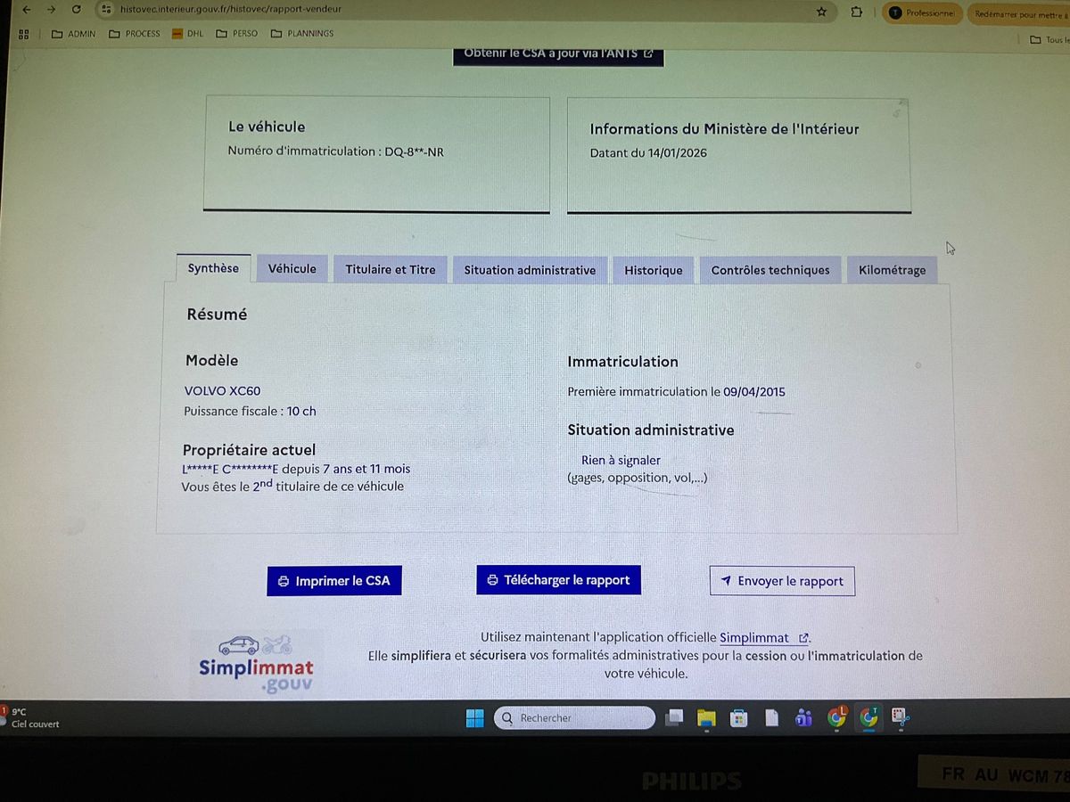 Volvo XC60 d'occasion