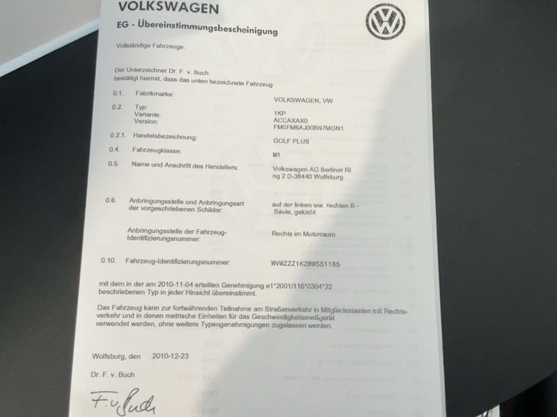 Volkswagen Golf VI Plus 1.4 TSI Comfortline — zdjęcie 16