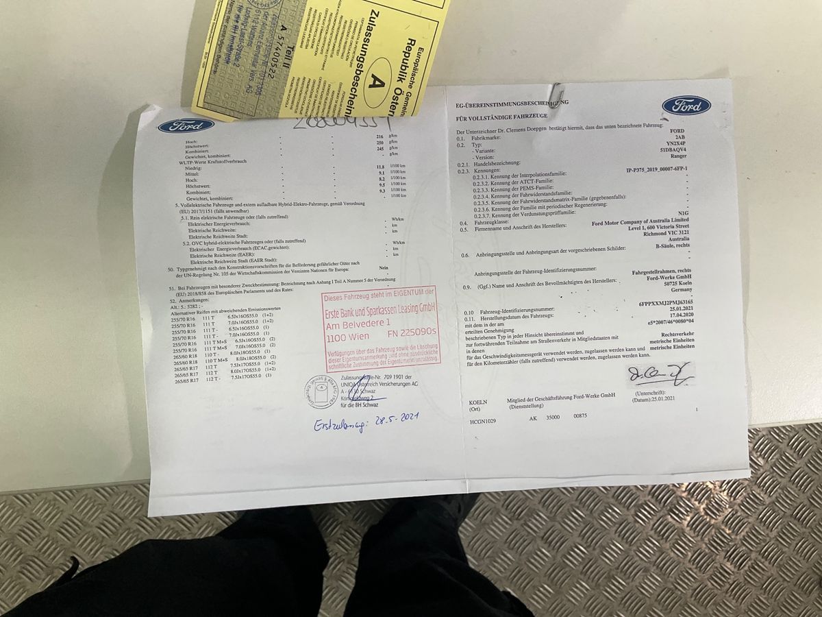 Ford Ranger 2.0 TDCi Doppelkabine 4x4 Wildtrak