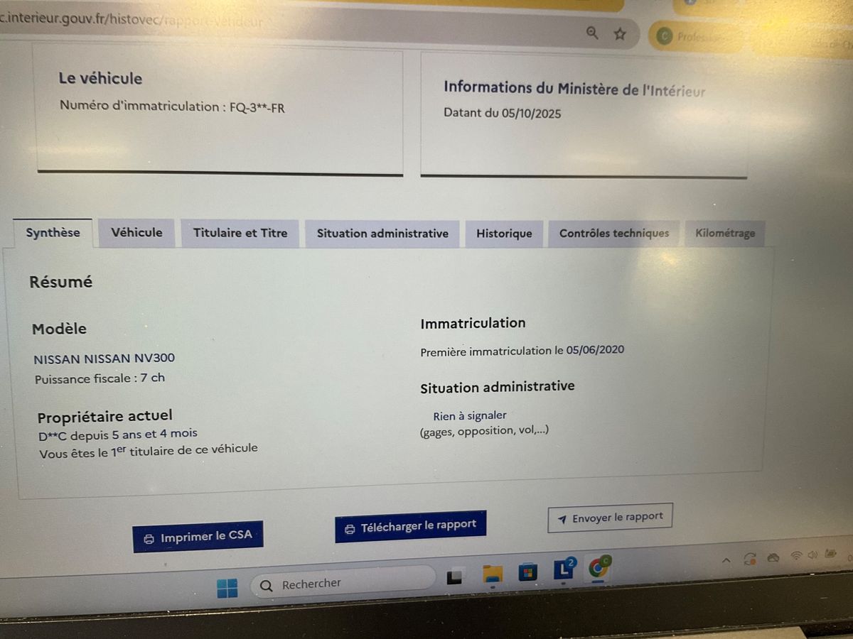 Nissan NV300 d'occasion