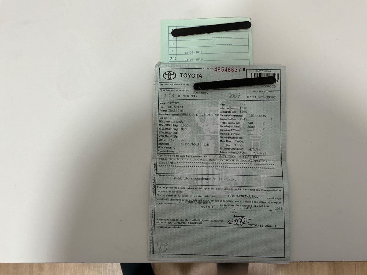 Toyota Auris 1.8 Hybrid Active