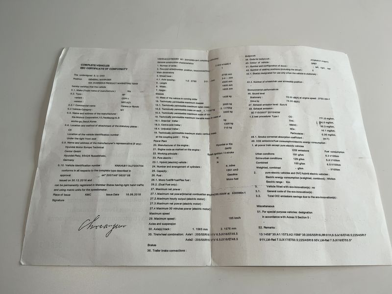 Kia Carens 1.6 GDI Spirit — zdjęcie 16