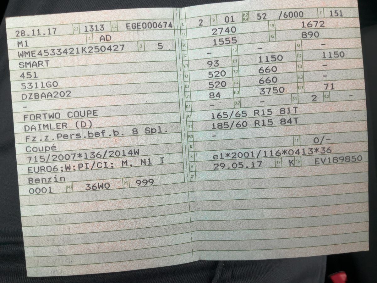 Smart fortwo 1.0 Basis Standard