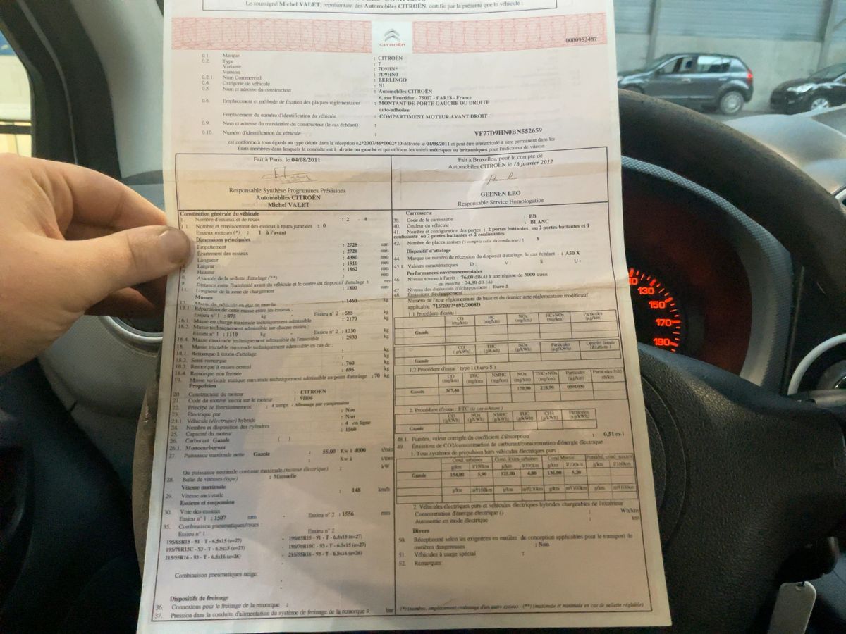 Citroen Berlingo 1.6 HDi Niveau B L1